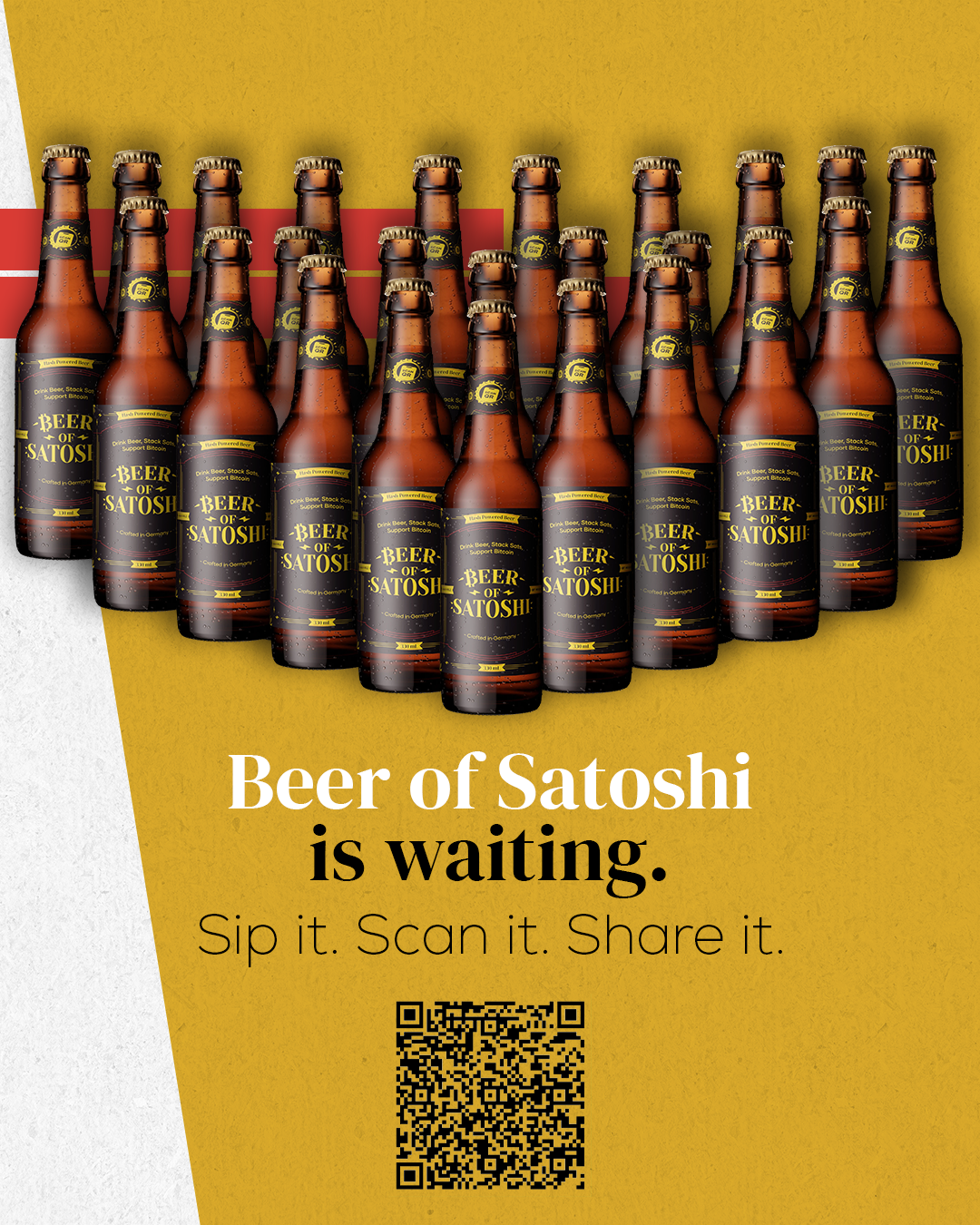 Beer of Satoshi Genesis Lager bottle pack